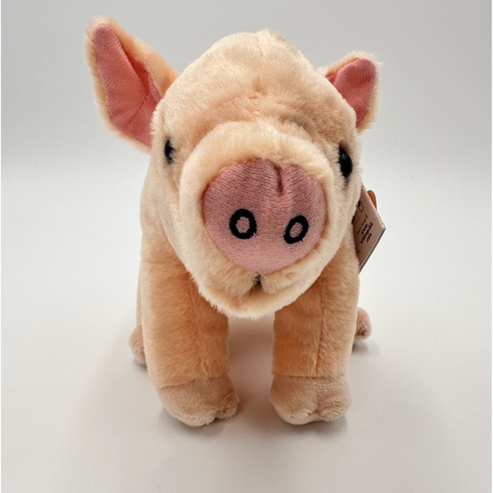 Wild Republic Pig Cuddlekins 8" Stuffed Animal Pink Mini Pig Baby Piggy Plush - Picture 3 of 11
